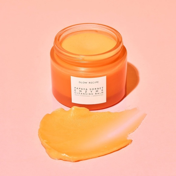 Glow Recipe Papaya Sorbet Enzyme Cleansing Balm Makeup Melting+Smoothing F/S NIB - Picture 5 of 12